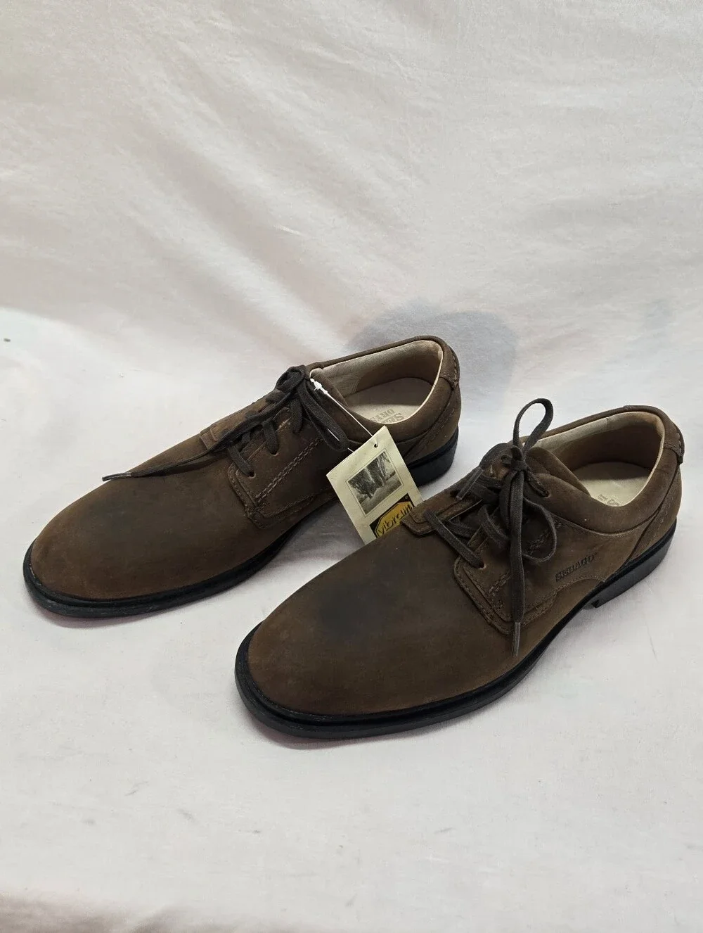 SEBAGO Men's 9M Drysides Waterproof Brown Lace-Up Oxfords Hawkins Shoes New